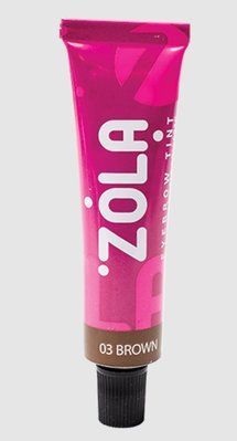 Фарба для брів з колагеном ZOLA Eyebrow Tint With Collagen - 03 Brown (15 ml) 6066 фото