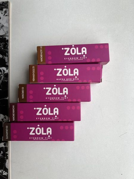 Краска для бровей с коллагеном ZOLA Eyebrow Tint With Collagen - 03 Brown (15 мл) 6066 фото