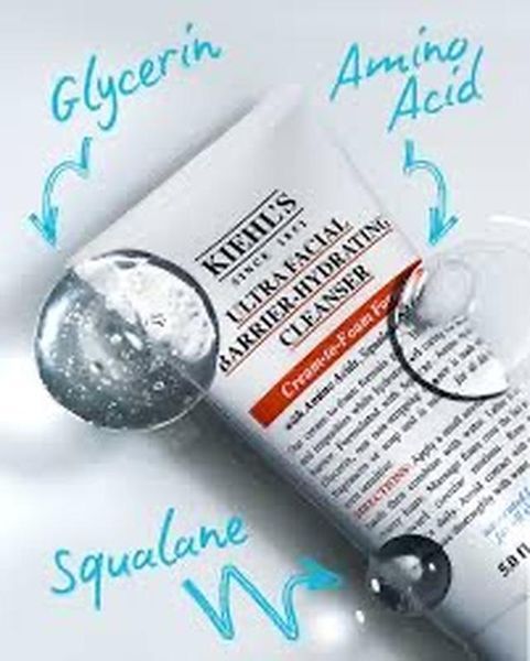 Очищувальний гель з ефектом зволоження kiehl's ultra facial barrier-hudrating cleanser (30 ml) 2403 фото