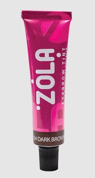 Фарба для брів з колагеном ZOLA Eyebrow Tint With Collagen - 04 Dark Brown (15 ml) 6067 фото