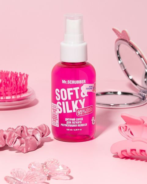 Дитячий спрей для легкого розчісування волосся Mr. Scrubber Soft & Silky (200 ml) 3313 фото