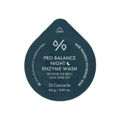 Вечерняя энзимная пудра с пробиотиками Dr. Ceuracle Pro-Balance Night Enzyme Wash (0.5 g) 1663 фото