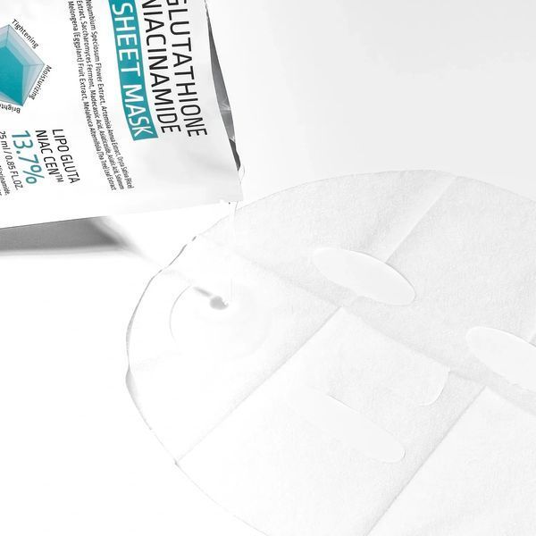 Тканинна маска для сяйва та вирівнювання тону шкіри APLB Glutathione Niacinamide (25 ml) 4672 фото