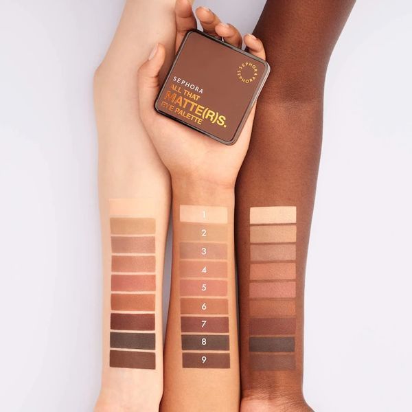 Палетка тіней Sephora All That Matte(R)s Eye Palette - Warm Tones (9.63 g) 4813 фото