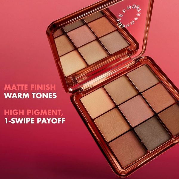 Палетка тіней Sephora All That Matte(R)s Eye Palette - Warm Tones (9.63 g) 4813 фото