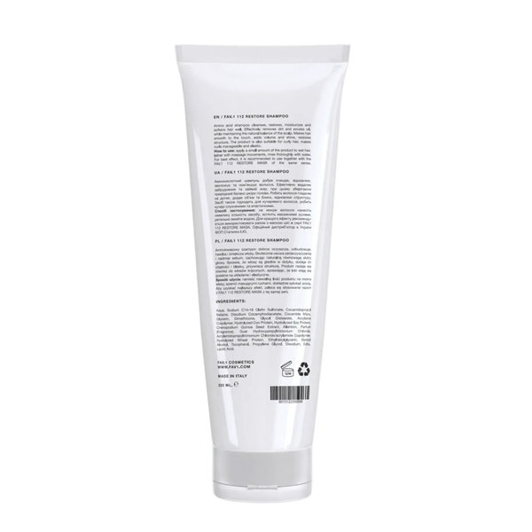 Шампунь для волосся амінокислотний FAV.1 112 RESTORE SHAMPOO (250 ml) 3974 фото