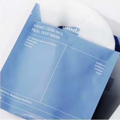 Відновлювальна нічна гідрогелева маска для обличчя Biodance Hydro Cera-Nol Real Deep Mask (34 g) 740 фото