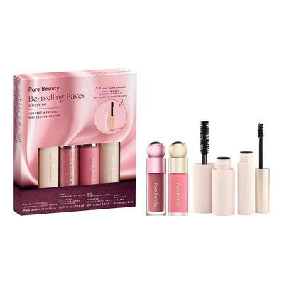 Набір бестселлерів Rare Beauty Bestselling Faves 4-piece set (lifting gel, gloss, blush, mascara) 4818 фото