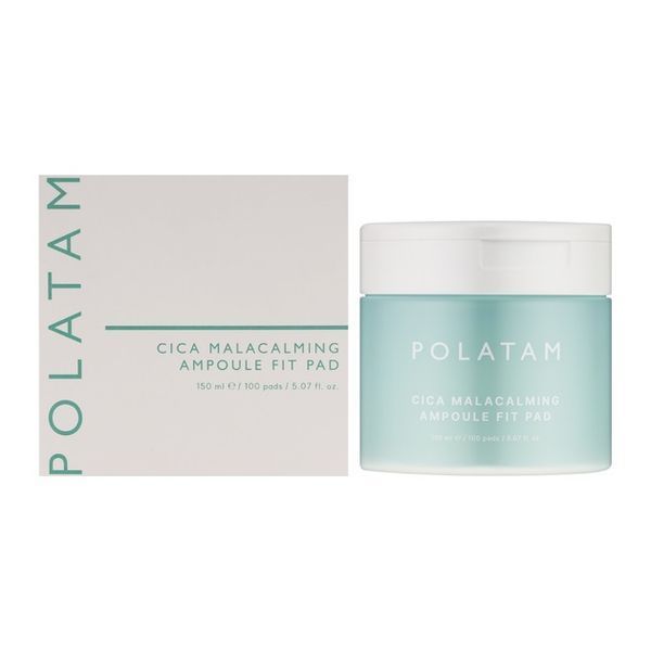Педи заспокійливі POLATAM CICA MALACALMING AMPOULE FIT PAD (150мл/100шт) 3578 фото