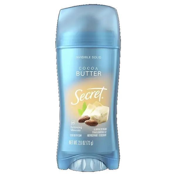Дезодорант-антиперспірант жіночий Secret 72h Invisible solid Cacao butter (73 g) 2675 фото