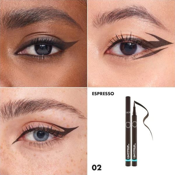 Підводка для очей Sephora collection 12H Intense Ink Felt Liner Classic Line - 02 Espresso (1 ml) 481 фото