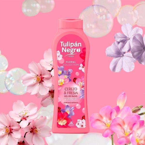 Гель для душу парфумований Tulipan Negro Shower Gel - Cerezo & Fresia (650 ml) 4082 фото