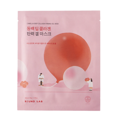 Гелева маска з колагеном ROUND LAB Camellia Deep Collagen Firming Gel Mask (34 ml) 4838 фото