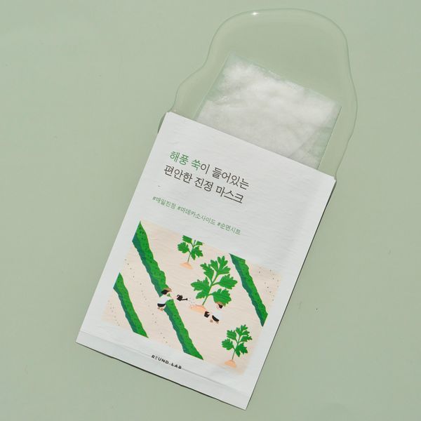 Заспокійлива тканинна маска ROUND LAB Mugwort Calming Mask Sheet (25 ml) 4839 фото