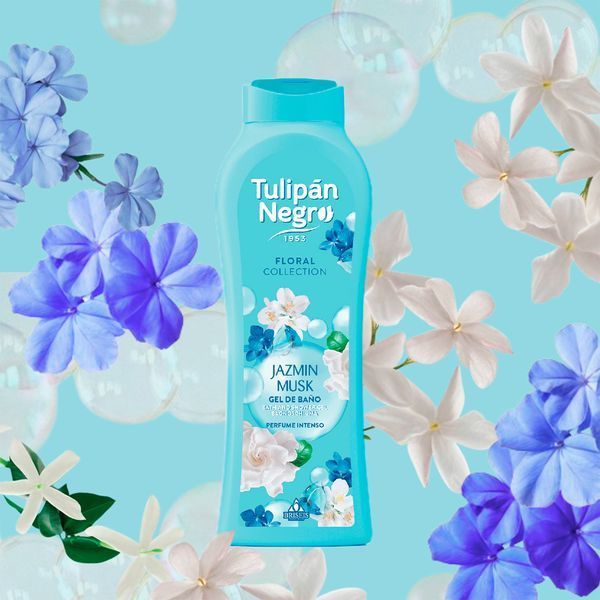 Гель для душу парфумований Tulipan Negro Shower Gel - Jazmin Musk (650 ml) 4084 фото