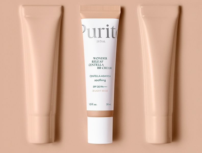 BB крем з екстрактом центели Purito Cica Clearing BB Cream регенеруючий - №21 Light Beige (30 мл) 8457 фото