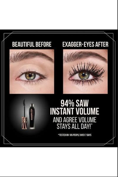 Туш для вій Charlotte Tilbury Exagger-Eyes Volume Mascara Travel - Black (4 ml) 491 фото