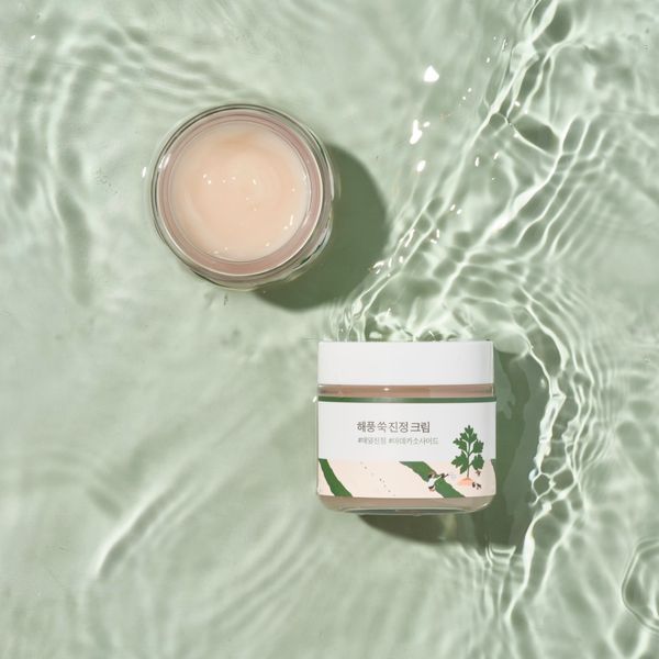 Заспокійливий крем з морським полином ROUND LAB Mugwort Calming Cream (80 ml) 4834 фото
