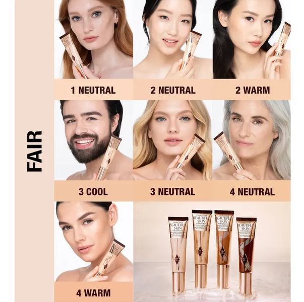 Тональний крем Charlotte Tilbury Beautiful skin foundation - 3N (30 ml) 6488 фото
