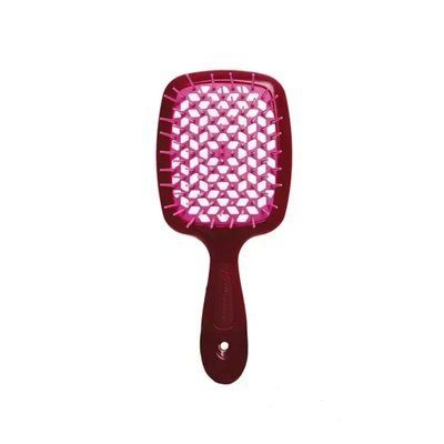 Расческа для волос Janeke 1830 Superbrush The Original Italian 86SP226BOR Бургундия с розовым 1995 фото