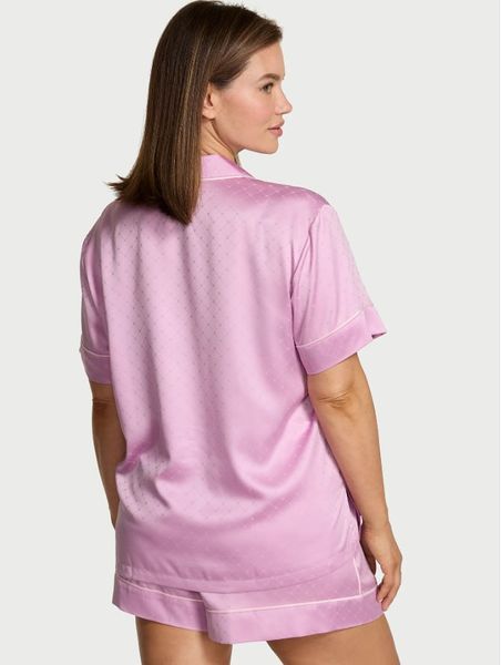 Пижама Victoria's Secret Signature Satin Heart Short Pajama Set (размер S) 3955 фото