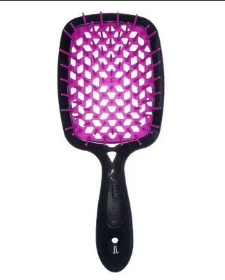 Гребінець для волосся Janeke 1830 Superbrush The Original Italian 71SP226 FUX Черна фуксія 1981 фото