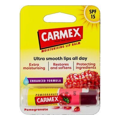 Бальзам для губ Carmex Moisturising Lip Balm Stick SPF 15 - Pomegranate (4.25 г) 4771 фото