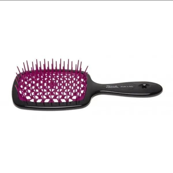 Гребінець для волосся Janeke 1830 Superbrush The Original Italian 71SP226 FUX Черна фуксія 1981 фото