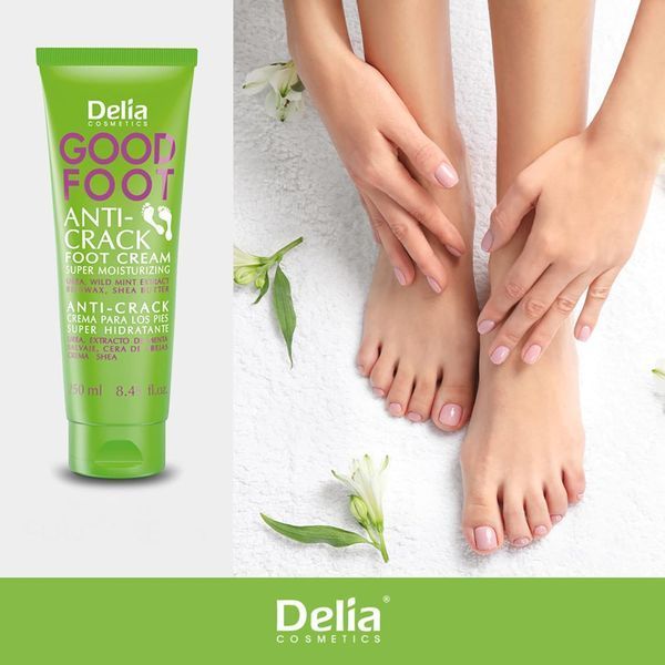 Крем для грубой, потрескавшейся кожи стоп Delia Cosmetics Good Foot Super Moisturizing (250 мл) 4065 фото