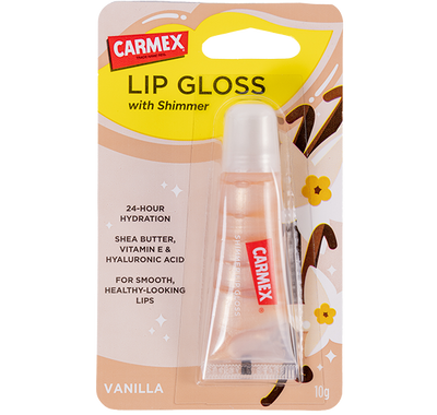 Блеск для губ Carmex Lip Gloss with Shimmer - Vanilla (10 г) 4773 фото