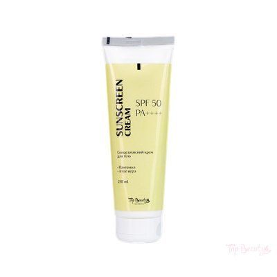 Крем для тіла сонцезахисний Top Beauty SPF 50 / PA++++ (250 мл) 4257 фото