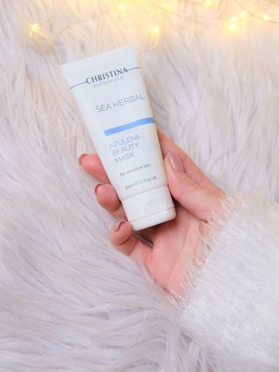 Азуленовая маска красоты для чувствительной кожи Christina General Line Sea Herbal Beauty Mask Azulene (60 мл) 4457 фото