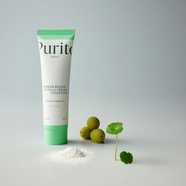 Крем для чутливої шкіри з центеллою без ефірних олій Purito Seoul Wonder Releaf Centella Cream Unscented (50 ml) 4249 фото
