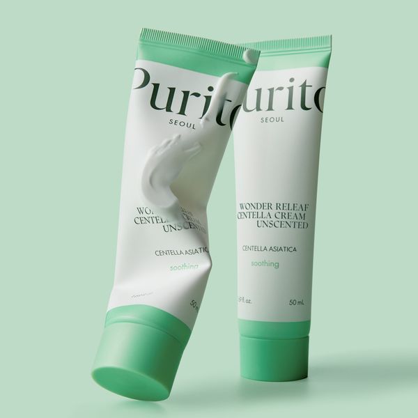 Крем для чутливої шкіри з центеллою без ефірних олій Purito Seoul Wonder Releaf Centella Cream Unscented (50 ml) 4249 фото
