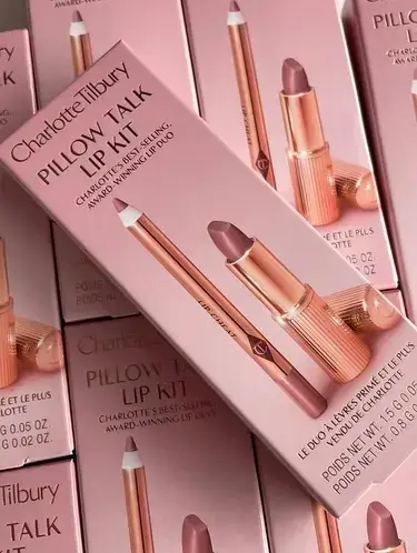 Подарунковий набір Charlotte Tilbury Pillow Talk Lip Kit Matte Revolution 80 фото