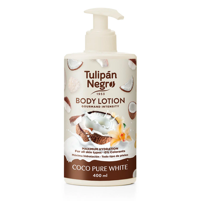 Лосьон для тела Tulipan Negro Body Lotion - Coco Pure White (400 мл) 4072 фото