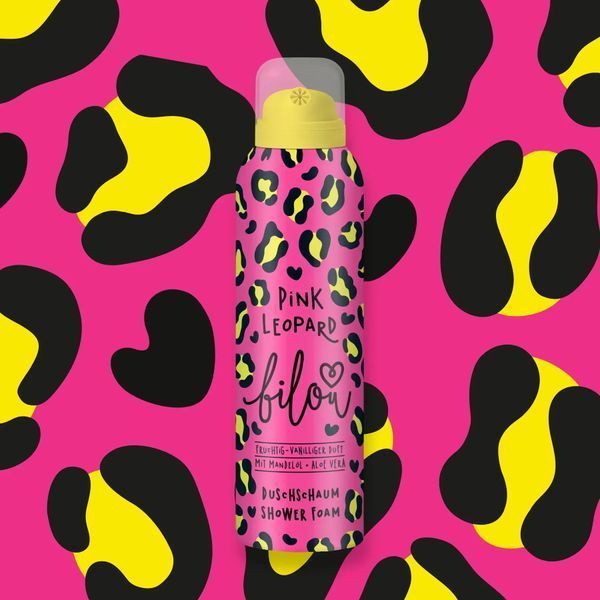 Пінка для душу Bilou Pink Leopard (200 ml) 4041 фото
