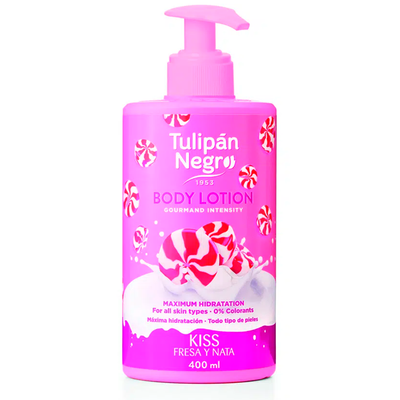 Лосьон для тела Tulipan Negro Body Lotion - Kiss Fresa Y Nata (400 мл) 4073 фото