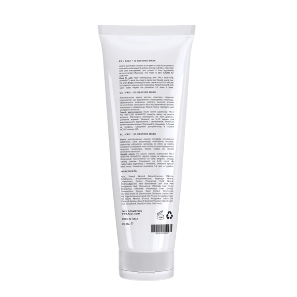 Аминокислотная маска для волос FAV.1 112 RESTORE MASK (250 мл) 3973 фото