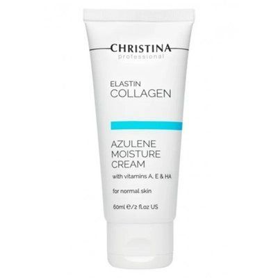 Зволожуючий крем для нормальної шкіри &laquo;Еластин, колаген, азулен&raquo; Christina Elastin Collagen Azulene Moisture Cream (60 ml) 4454 фото