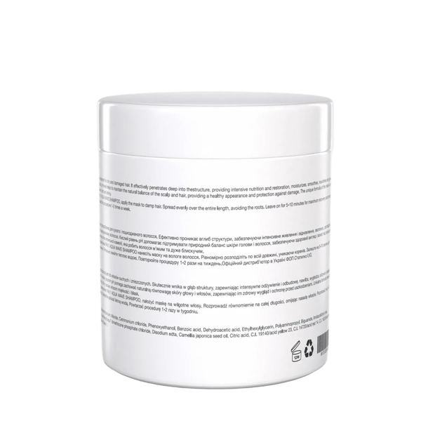 Маска для волос увлажняющая с кислым уровнем pH FAV.1 112 AQUA WAVE MASK (1000 ml) 3968 фото