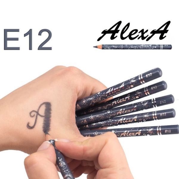 Олівець для очей WoBs Alexa eye contour pencil - E12 сіро-блакитний (матовий) 9832 фото