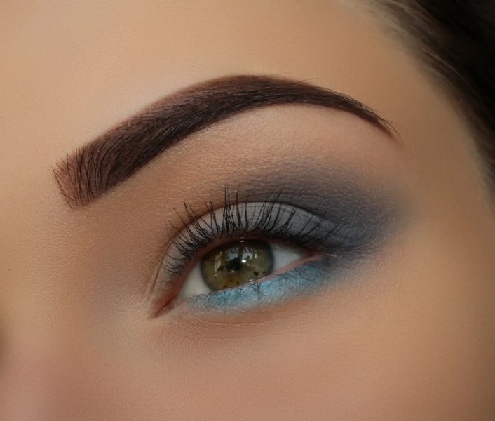 Олівець для очей WoBs Alexa eye contour pencil - E12 сіро-блакитний (матовий) 9832 фото