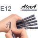 Олівець для очей WoBs Alexa eye contour pencil - E12 сіро-блакитний (матовий) 9832 фото 4