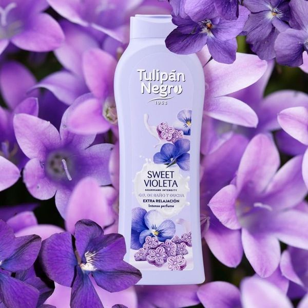 Гель для душу Tulipan Negro Shower Gel - Sweet Violeta (650 ml) 4634 фото