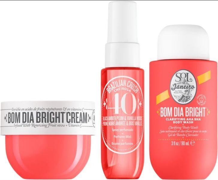 Подарунковий набір Sol de Janeiro Jet Set Bom Dia Bright (body wash, body cream, perfume mist) 9823 фото