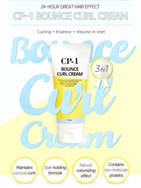 Маска крем для пошкодженогота кучерявого волосся ESTHETIC HOUSE CP-1 Bounce Curl Cream (150 ml) 4469 фото